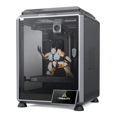 Bild av Creality K1C 3D officiell skrivare 2024 ny, 600 mm/s, kolfiberutskrift, AI kamera, extruder och förbättrat kylsystem, automatisk höjningsfunktion (220 mm x 220 250 mm)