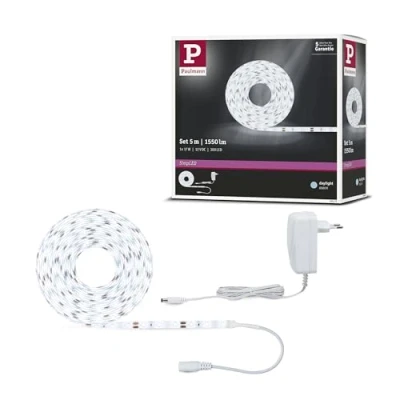 Bild av Paulmann 78975 SimpLED Strip Set 5 m LED Stripe 17 W ljusremsor 3 000 K dagsljus vitt ljusband belagt