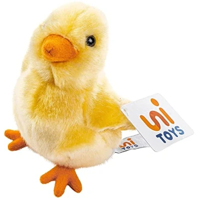 Bild av Uni Toys Kyckling gul 13 cm bondgårdsdjur plyschdjur, kramdjur