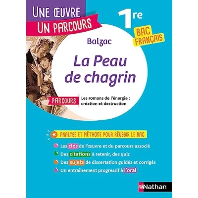 Bild av Analyse et étude de l&#039;oeuvre La Peau chagrin Balzac Réussir son BAC Français 1re 2025 Parcours associé Les romans l&#039;énergie : création ... destruction&quot;