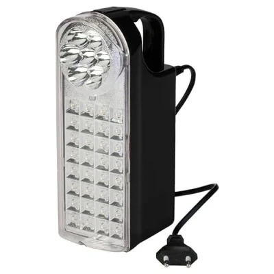 Bild av POLY POOL PP3300 uppladdningsbar bärbar nödlampa 32 7 LED nödljus 3 funktioner med kabel 80 cm och kontakt 10 A bärbart USB port (powerbank) biluttag