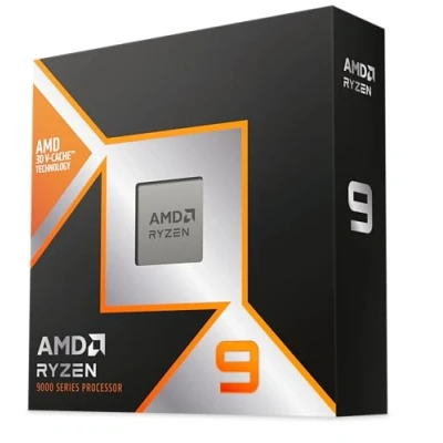 Bild av AMD Ryzen 9 9950X3D processor med 3D V Cache teknik, 16 kärnor, 32 trådar, 144MB cache, 170W TDP, AM5 sockel, upp till 5,7 GHz boostfrekvens, DDR5 och PCIe 5.0