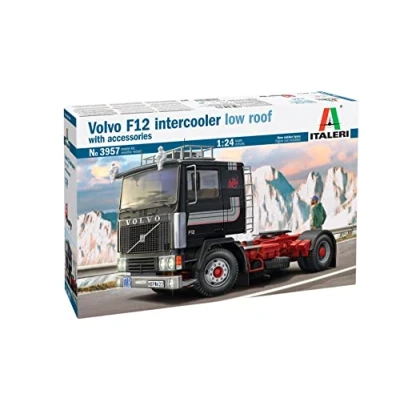 Bild av Italeri 3957 Volvo F12 Intercooler Low Roof with Accessories, stege 1:24, modellkit, modellbygge, flerfärgad, IT3957