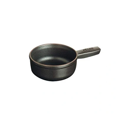 Bild av Staub Mini Fondue Topf 12 cm, Induktionsgeeignet, Gusseisen, Schwarz, 19 x 14.6 3.5 1 Einheiten