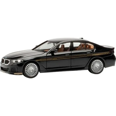 Bild av Herpa modellbil BMW Alpina B5 limousine, svart, miniatyr i skala 1:87, samlarföremål, tillverkad Tyskland, modell av plast