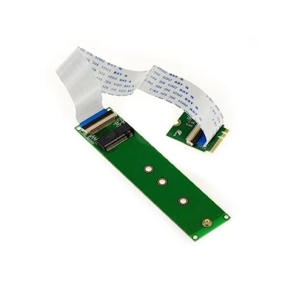 Bild av KALEA INFORMATIQUE M.2 NGFF riser förlängningssladd för montering av en M2 PCIe M Key AHCI eller NVMe SSD på E A nyckelport med 20 cm mjuk duk