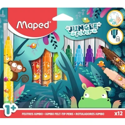 Bild av Maped Jungle Fever, Bold, 12 färger, Rundad spets, Multifärg