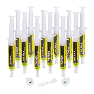 Bild av Errecom Brilliant 12 x 7,5 ml, UV fluorescerande spårämne för kylgasläckage i luftkonditionerings och kylsystem, inkluderar 1/4 SAE 5/16 adaptrar