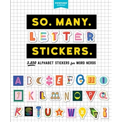 Bild av So. Many. Letter Stickers.: 3,820 Alphabet Stickers for Word Nerds