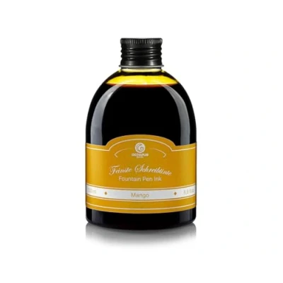 Bild av Octopus Reservoarpennabläck i praktisk påfyllningsflaska, bläck för reservoarpenna, kalligrafibläck, mangogul 250 ml