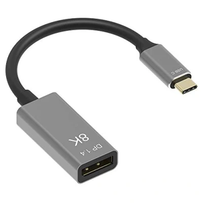 Bild av YIWENTEC USB C till DisplayPort 1.4 8K kabel @60Hz 4K @144Hz hane hona omvandlare Thunderbolt 3 adapter 25CM
