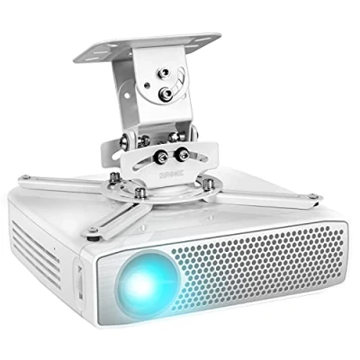 Bild av Duronic PB05XB Projektorfäste Takfäste för Projektor Maxvikt 13,6kg Vit Universalupphängning av Med Rotation 360 , Vridning 180 Lutning Skruvpaket Ingår