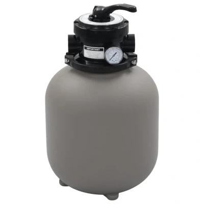 Bild av VidaXl Sandfilter Med 4 Vägsventil Grå 350 Mm