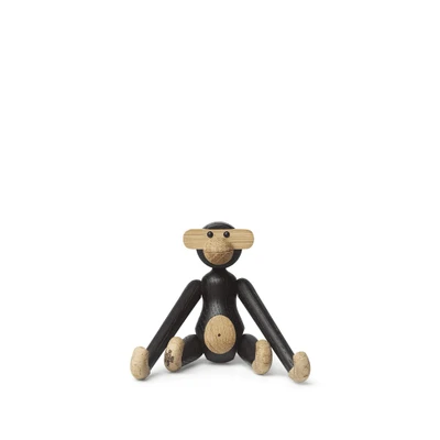Bild av Kay Bojesen Monkey mini figurer 9.5 cm Juldekoration, mörkt trä
