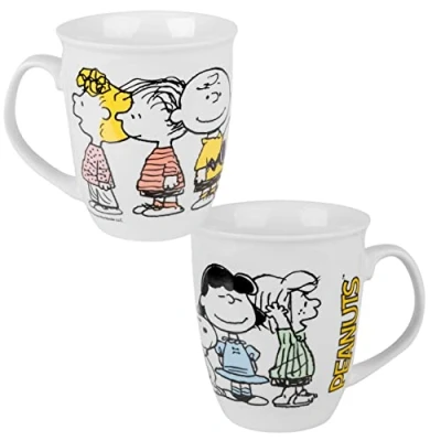 Bild av The Peanuts Family Kopp Snoopy kopp, kaffekopp, vit av keramik, 280 ml