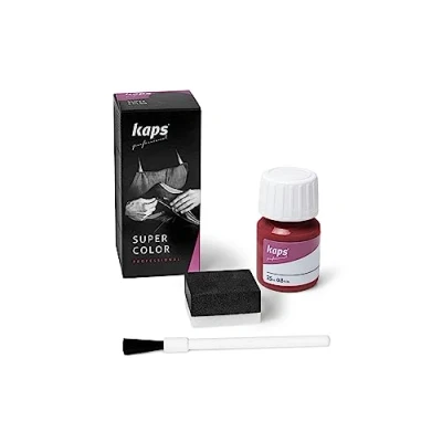 Bild av KAPS Super Color, Läderfärg för Naturligt Läder, Konstläder och Tyg, 25 ml (112 Röd)