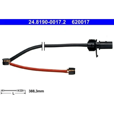 Bild av ATE 24.8190 0017.2 Usure Des Plaquettes De Frein AUDI: A4 B8 Avant, A5 Cabriolet, R8 Coupe