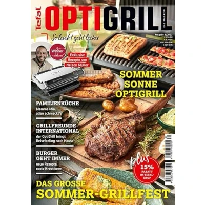 Bild av OptiGrill Magazin: So leicht geht lecker. Das grosse Sommer Grillfest. Exklusive Rezepte von Nelson Müller und Benni Hetterich &quot;Der OptiGriller&quot;: Original Tefal