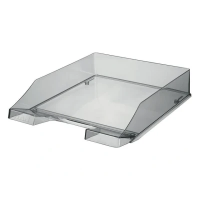 Bild av Han brevfack klassisk transparent, 6 stycken, modern, transparent och stapelbar hylla i fräsch design upp till format DIN A4/C4, 1026 X 24, grå