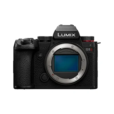 Bild av Panasonic LUMIX DC S5 II helram spegellös kamerakropp, 4K 60P och 6k 30P, flip skärm, Wi Fi, fas hybrid AF med 779 poäng, aktiv IS, svart