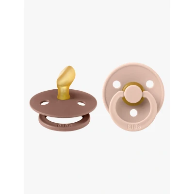 Bild av BIBS Colour Napp 2 pack Latex Stl 1 Anatomisk, Woodchuck/Blush