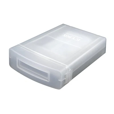 Bild av Icy Box IB AC602a skyddslåda av plast för 8,9 cm (3,5 tum) hårddiskar, stapelbar (transparent/matt)