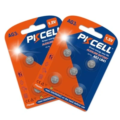 Bild av PKCELL 10 pack AG3 LR41 LR192 V3GA SR41 192 392 SR736 1,5 V knapp myntbatteri för klocka, termometer