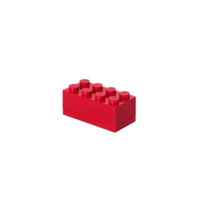 Bild av LEGO Minilåda 8 pluppar, lunchlådeinsats, snackslåda, röd