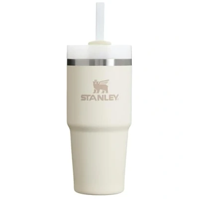 Bild av STANLEY Quencher H2.0 FlowState rostfritt stål vakuumisolerat glas med lock och sugrör för vatten, iste eller kaffe, smoothie mera, grädde 2,0, 14 oz