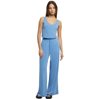 Bild av Urban Classics Ladies Long Sleevless modal jumpsuit, damoverall, finns i många olika färger, storlekar XS till 5XL, Horizonblå, L