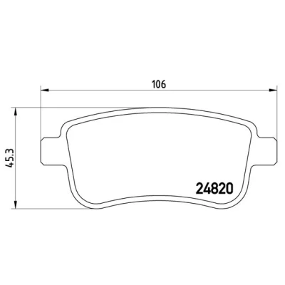 Bild av BREMBO P 68 054 Jeu de plaquettes frein contact signal d&#039;usure exclu avec vis d&#039;étrier accessoires RENAULT: Fluence