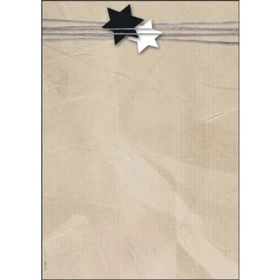 Bild av Sigel Christmas Motif Papers, Presentpapper, Beige, Monokromatiskt, papper, Jul, Jul