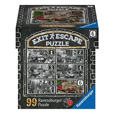 Bild av Ravensburger EXIT pussel 16882 i herrgården garaget 99 bitar för vuxna och barn från 14 år