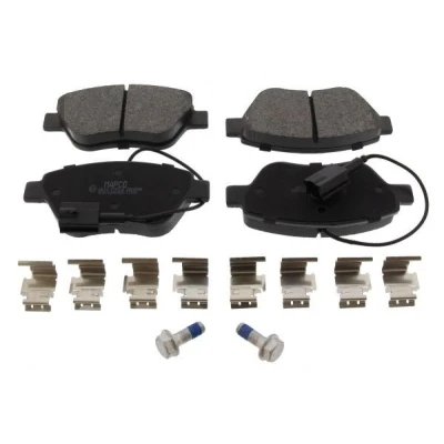 Bild av MAPCO 6616 Jeu de plaquettes frein Essieu avant contact signal d&#039;usure inclus avec tôle anti bruit FIAT: 500 3 portes, Grande Punto 3/5 portes