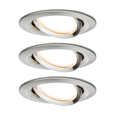 Bild av Paulmann 3 pack Slim Coin, svängbar, dimbar, järn