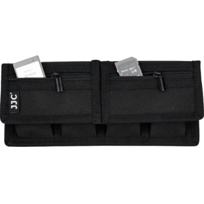 Bild av JJC Nylon batteripåse kamera batterihållare fodral väska (4 fickor) SD Memeroy kortfodral för Canon EOS R 5D Mark IV 6D 7D 90D 80D Nikon Z6 Z7 D850 D800 D750 D7500 Sony A9 A7 A6600 A6100 SLR batteri,