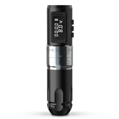 Bild av Ambition MARS U Trådlös tatueringsmaskin med justerbart slag Roterande patron tatueringspenna 1800mAh Power Coreless Motor Digital LED skärm