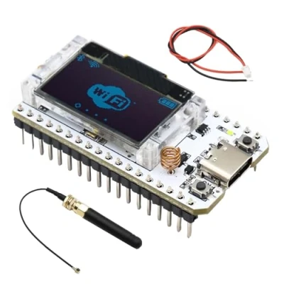 Bild av GERUI ESP32 LoRa utvecklingskort SX1262 863 928MHz WiFi modul IoT Board Dual Core 240MHz Bluetooth låg strömförbrukning med tum OLED display och antenn för Arduino