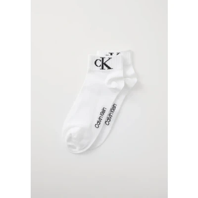 Bild av Calvin Klein strumpor kvinnor kvarts 2P monogram, Ljusgrå melange, 75 77 EU