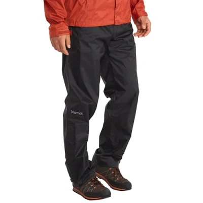 Bild av Marmot PreCip Eco Pant Short, Vattentäta regnbyxor, vindtäta vandringsbyxor, andningsaktiva regnkläder för vandring och trekking, Män, Black, M