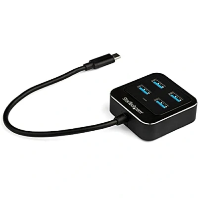 Bild av StarTech.com USB C Hub 4 port Type C/USB 3.1 Gen 2 (10 Gbit/s) Busdriven distributör Thunderbolt 3 hubb