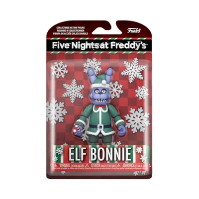 Bild av Funko Action Figure: Five Nights at Freddy&#039;s (FNAF) Holiday Bonnie The Rabbit samlarobjekt presentidé officiella varor för pojkar, flickor, barn och vuxna videospel fans