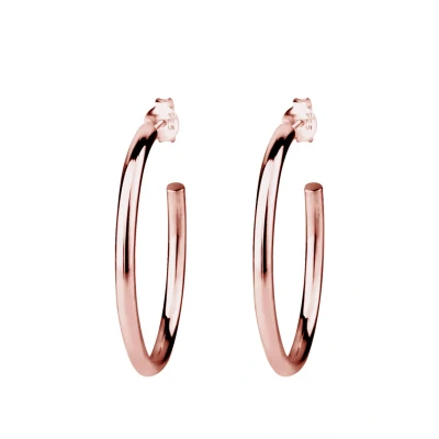 Bild av Elli Creolen Basic Klassisch Örhänge Rose goldcoloured, Storlek: One Size, gold coloured