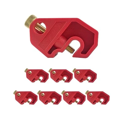 Bild av QWORK® 8 stycken universella automatsäkring, låslås med låsskruv för de flesta MCBS (miniatyrkretsar)