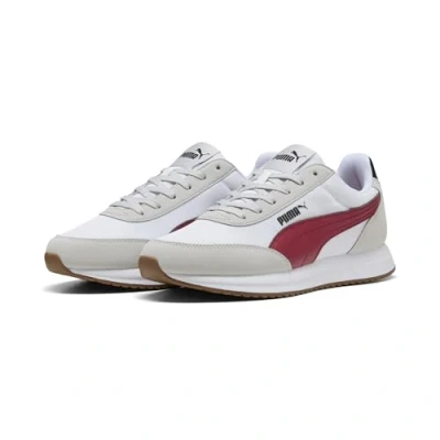 Bild av Puma Unisex R78 LIGHTWIND sneakers, Cool ljusgrå mörk karmosinröd, 7 UK, karmosinröd vit, 40.5 EU