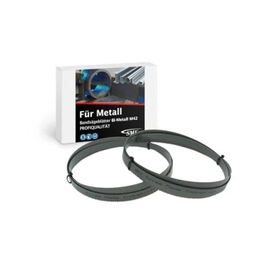 Bild av SMI Set med 2 bandsågblad bimetall M42 mått 1140 x 13 0,65 mm 14 ZpZ t.ex. för Güde MBS 105 V, Parkside PMB 1100 B2, Einhell TE MB 18/127 sågband