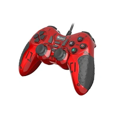 Bild av Genesis Mangan 200 Gamepad Controller PC USB kabelansluten med 15 knappar och Force Feedback