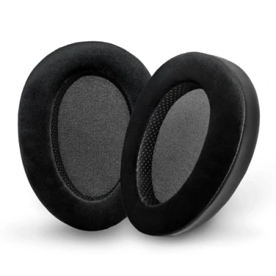 Bild av Voarmaks Minnesskum kudde öronkuddar kompatibla med Hifiman Arya Ananda Edition XS X HE1000se HE1000 V2 Jade II hörlurar ersättningsöronkuddar (Elite Velour Hybrid)