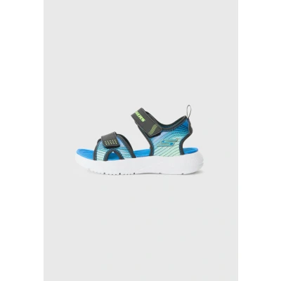 Bild av Skechers Microspec Splash Sandaler för barn, Storlek: 32, Black/lime/blue Textil
