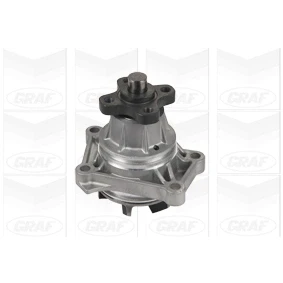 Bild av GRAF PA1036 Pompe à eau avec bague d&#039;étanchéité mécanique Fonte grise pour système dentrainement courroie trapézoïdale nervures SUZUKI: Vitara I SUV